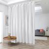 Phating Room Divider Curtains, Blackout Ceiling Track Curtains with Hook,Extra Wide Theater Curtains Perfect for Living Room and Bedroom(1Panel, White, W10ft x H8ft), GL-WHITE-10X8FT view 1