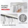 Phating Room Divider Curtains, Blackout Ceiling Track Curtains with Hook,Extra Wide Theater Curtains Perfect for Living Room and Bedroom(1Panel, White, W10ft x H8ft), GL-WHITE-10X8FT view 3