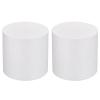 DMiotech White Round Foam Cake Dummy 4 x 4 Inch Dummy Cake Set for Birthday Party Decorating Crafts Display 2Pcs view 1