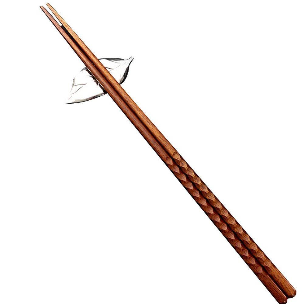 6 Pairs Wooden Noodles Kitchen Cooking Frying Chopsticks, Extra Long Wood Chopsticks for Cooking, Chopsticks Kitchen Chopsticks for Hot Pot (B)