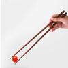 6 Pairs Wooden Noodles Kitchen Cooking Frying Chopsticks, Extra Long Wood Chopsticks for Cooking, Chopsticks Kitchen Chopsticks for Hot Pot (B) view 3