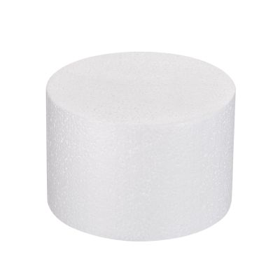 DMiotech White Round Foam Cake Dummy 4 x 6 Inch Dummy Cake Set for Birthday Party Decorating Crafts Display