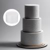 DMiotech White Round Foam Cake Dummy 4 x 6 Inch Dummy Cake Set for Birthday Party Decorating Crafts Display view 2