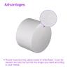 DMiotech White Round Foam Cake Dummy 4 x 6 Inch Dummy Cake Set for Birthday Party Decorating Crafts Display view 4