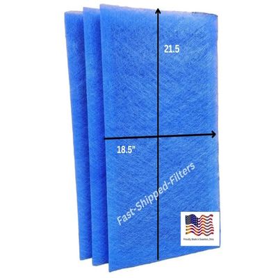 Fast-Shipped-Filters 3 Pack 20x24 Replacement Filter Pads Compatible with AirRanger Air Cleaner 20x24 Refill Blue