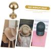 KOMBIUDA Hats Display Rack Hat Stand for Desktop Metal Hat Display Stand Iron Material Hat Rack Vintage Cap Holder Display view 2