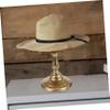 KOMBIUDA Hats Display Rack Hat Stand for Desktop Metal Hat Display Stand Iron Material Hat Rack Vintage Cap Holder Display view 4