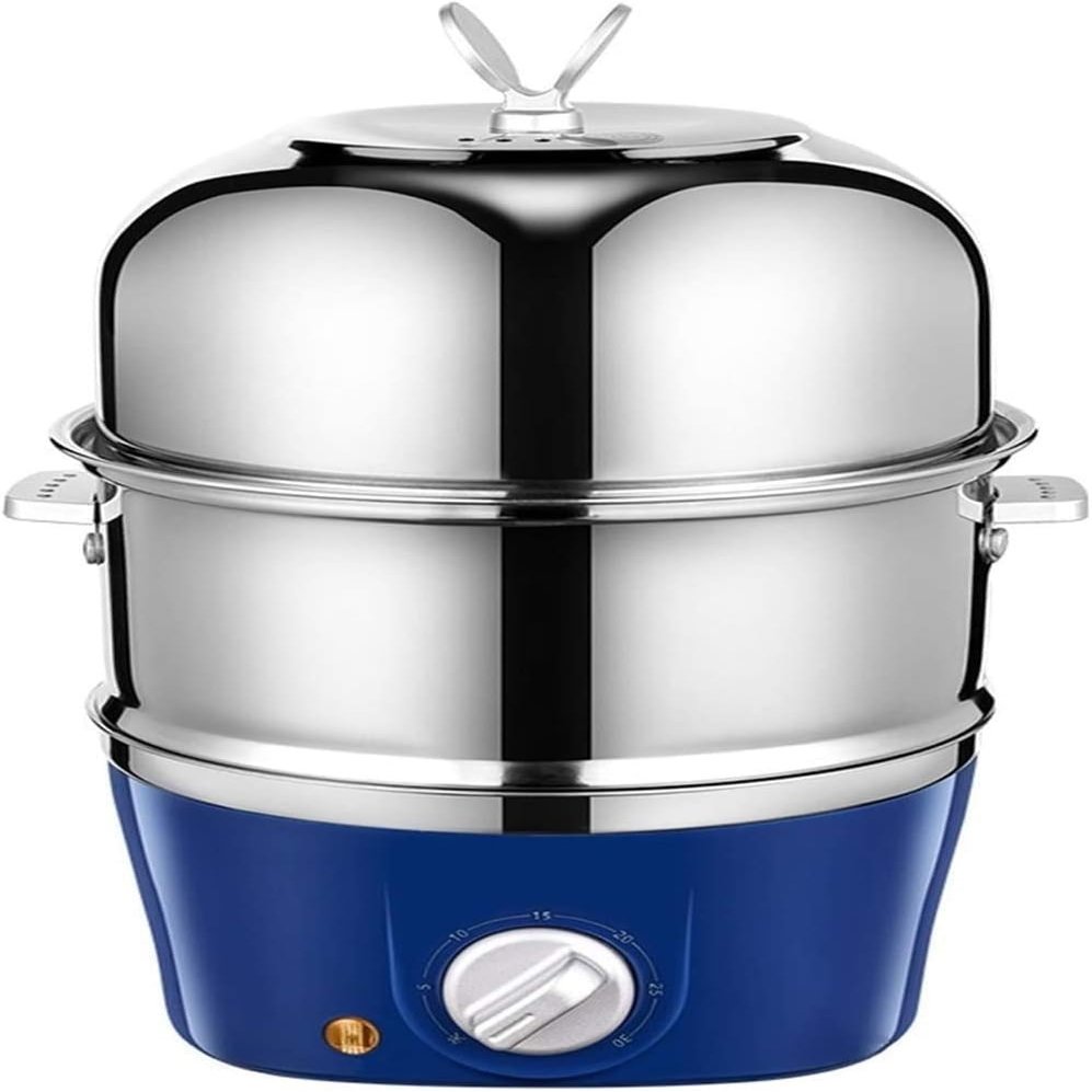 aiqiua Electric Egg Cooker Boiler, Rapid Egg, Food & Vegetable Steamer, Quickly Makes 9 Eggs, Hard or Soft Boiled