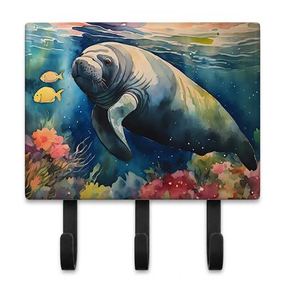 Caroline's Treasures Manatee Decorative Ceramic Triple Wall Hook