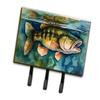 Caroline's Treasures Smallmouth Bass Leash or Key Holder Wall Hooks, Key Hooks Holder, Coat Rack Wall Mount, Coat Hooks, Hooks for Hanging Keys, Towels, Aprons, Leashes view 1