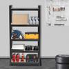 5 Tier Heavy Duty Metal Shelving Rack Unit Garage Storage Shelf Black UK view 2
