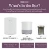 Food Cycler Eco 3 Compact Kitchen Food Recycler | Indoor Composter Bin Alternative | Electric Countertop Food Waste Disposer with Odorless 3.5L Indoor Food Waste Bin for Easy Waste Management | White view 2