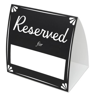 Reserved For Table Signs 20 Pack