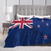 Flag of New Zealand Texture Effect Throw Blanket for Men Women Couch Bed Sofa Throw Blanket 60"x50" Blankets view 4