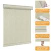 DOING-X Blackout Roller Shades for Windows Cordless Roller Blinds Custom Size Room Darkening Shades with Cassette Valance Thermal Insulated Linen Fabric Pull Down Window Shades(39.5" W x 44" H) Green view 2