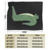 Cute Crocodile Standing Throw Blanket for Men Women Couch Bed Sofa Throw Blanket 60"x50" Blankets view 3