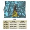 Silk Style Flag of Saint Lucia Throw Blanket for Men Women Couch Bed Sofa Throw Blanket 60"x50" Blankets view 3