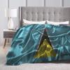 Silk Style Flag of Saint Lucia Throw Blanket for Men Women Couch Bed Sofa Throw Blanket 60"x50" Blankets view 4