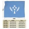 BASTU Flag of Kosrae Throw Blanket for Men Women Couch Bed Sofa Throw Blanket 60""x50"" Blankets, Black view 3