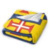 BASTU Flag of Madeira Throw Blanket for Men Women Couch Bed Sofa Throw Blanket 60""x50"" Blankets, Black view 2