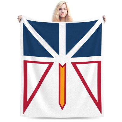 BASTU Flag of Newfoundland and Labrador Throw Blanket for Men Women Couch Bed Sofa Throw Blanket 60"x50" Blankets
