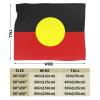 BASTU Australian Aboriginal Flag Throw Blanket for Men Women Couch Bed Sofa Throw Blanket 60"x50" Blankets view 3