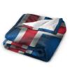 Silk Style Flag of Iceland Throw Blanket for Men Women Couch Bed Sofa Throw Blanket 50"x40" Blankets view 2