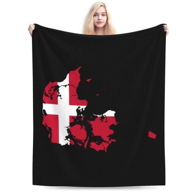 Denmark Terrain Map Throw Blanket for Men Women Couch Bed Sofa Throw Blanket 60"x50" Blankets