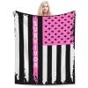 Breast Cancer Awareness Survivor Throw Blanket for Men Women Couch Bed Sofa Throw Blanket 40"x30" Blankets view 1