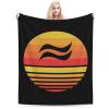 Aquarius Symbols of The Zodiac Throw Blanket for Men Women Couch Bed Sofa Throw Blanket 60"x50" Blankets view 1