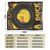 BASTU Always Be Yourself Unless You Can Be Aduck Then Always Be A Duck Throw Blanket for Men Women Couch Bed Sofa Throw Blanket 60""x50"" Blankets, Black view 3