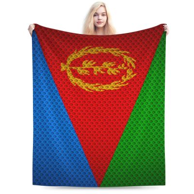 Flag of Eritrea Throw Blanket for Men Women Couch Bed Sofa Throw Blanket 50"x40" Blankets