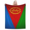 Flag of Eritrea Throw Blanket for Men Women Couch Bed Sofa Throw Blanket 50"x40" Blankets view 1