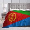 Flag of Eritrea Throw Blanket for Men Women Couch Bed Sofa Throw Blanket 50"x40" Blankets view 4