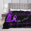 Hope for A Cure Stomach Cancer Awareness Throw Blanket for Men Women Couch Bed Sofa Throw Blanket 60"x50" Blankets view 4