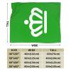 Flag of Charlotte, North Carolina (Green) Throw Blanket for Men Women Couch Bed Sofa Throw Blanket 60"x50" Blankets view 3