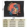 BASTU Cocoa Beach Florida Throw Blanket for Men Women Couch Bed Sofa Throw Blanket 60""x50"" Blankets, Black view 3