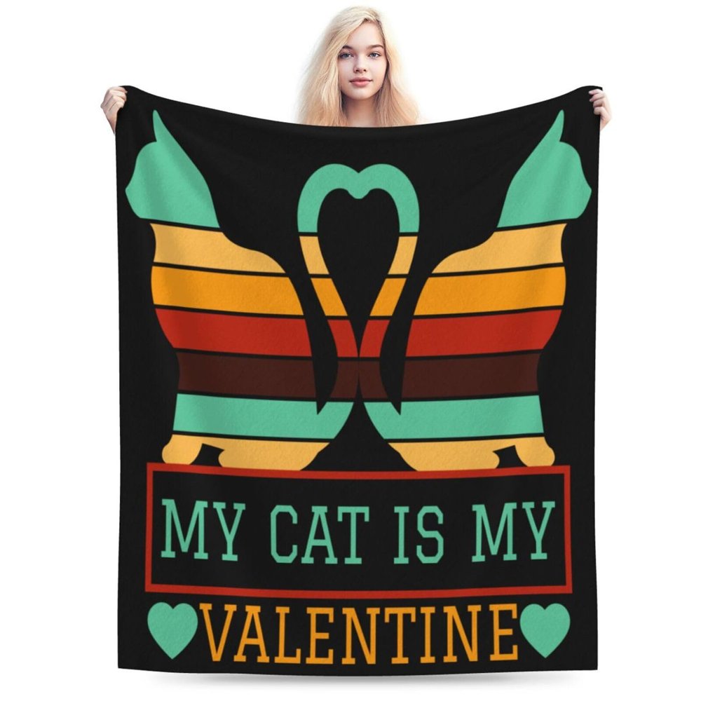 Cat Tails Forming A Heart Throw Blanket for Men Women Couch Bed Sofa Throw Blanket 50"x40" Blankets