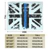 Thin Blue Line Fire Brigade Union Jack UK Flag Throw Blanket for Men Women Couch Bed Sofa Throw Blanket 60"x50" Blankets view 3