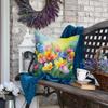 Caroline's Treasures Flowers in Watercolor Floral Throw Pillow, 18Hx18W, Freesias 1565 view 4