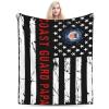 BASTU Coast Guard Papa National Flag Throw Blanket for Men Women Couch Bed Sofa Throw Blanket 60""x50"" Blankets, Black view 1