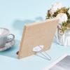 GOMAKERER 10 Pcs Photo Frame Back Stands with 2 Pcs Screwdrivers, Iron/Plastic Easel Brackets Picture Frame Backs with Screws Photo Frame Back Support for Art Display, White view 4