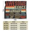 Awesome Since January 1980 Throw Blanket for Men Women Couch Bed Sofa Throw Blanket 60"x50" Blankets view 3