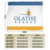 Olathe Flag Throw Blanket for Men Women Couch Bed Sofa Throw Blanket 60"x50" Blankets view 3