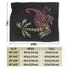 Scorpion with Palm Leaf Throw Blanket for Men Women Couch Bed Sofa Throw Blanket 60"x50" Blankets view 3
