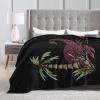 Scorpion with Palm Leaf Throw Blanket for Men Women Couch Bed Sofa Throw Blanket 60"x50" Blankets view 4