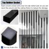screen Modern Metal Room Divider Post Floor to Ceiling, No Drilling Privacy Screen Wall Partition, Standing Wall Partition Column for Living Room Restaurant Office Entrance, 8pack(Gold,H125cm/49.2in/4 view 3