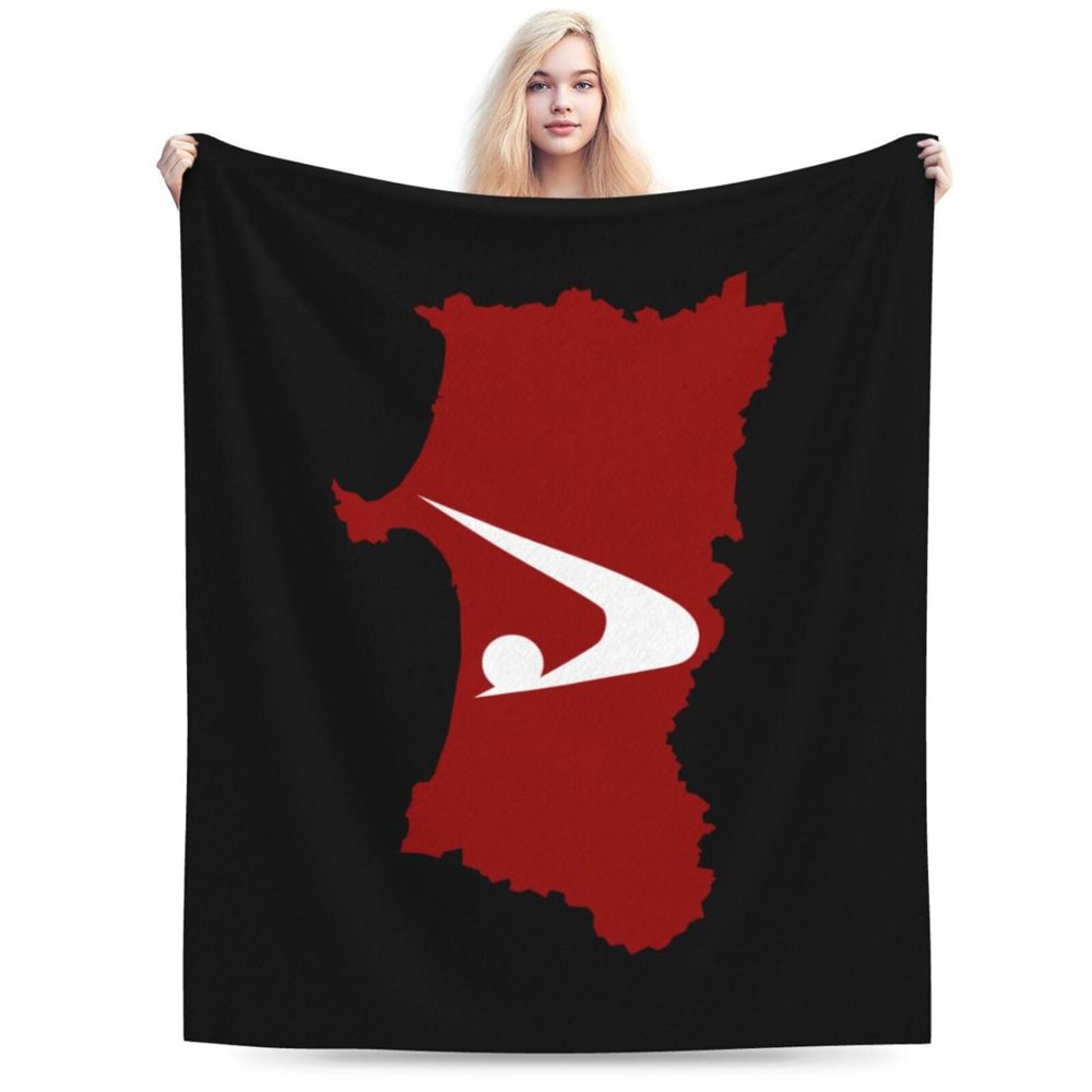 Flag Map of Akita Prefecture Throw Blanket for Men Women Couch Bed Sofa Throw Blanket 60"x50" Blankets