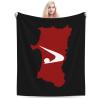 Flag Map of Akita Prefecture Throw Blanket for Men Women Couch Bed Sofa Throw Blanket 60"x50" Blankets view 1