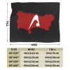Flag Map of Akita Prefecture Throw Blanket for Men Women Couch Bed Sofa Throw Blanket 60"x50" Blankets view 3